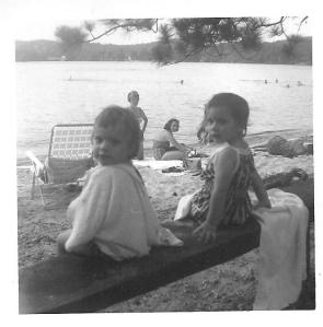 MaryBeth & Debbie (Me) at Newfound Lake, Wellington State Park